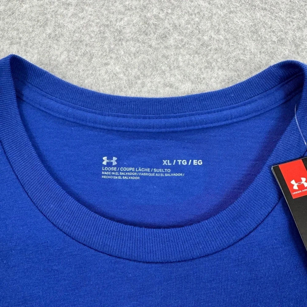 Under Armour Shirt Mens XL Blue Chicago Windy City USA Graphic‎ Tee NEW $30